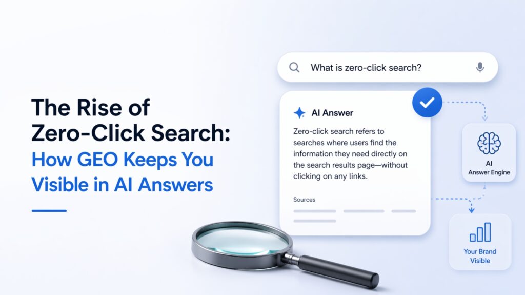 The Rise of Zero-Click Search: How GEO Keeps You Visible in AI Answers
