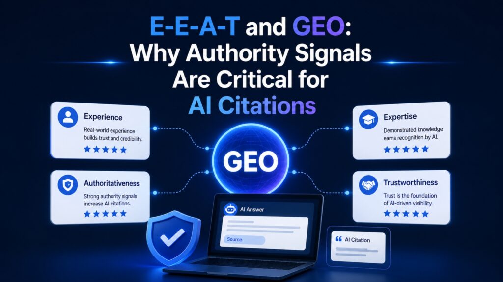E-E-A-T and GEO: Why Authority Signals Are Critical for AI Citations