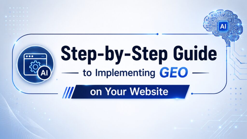 Step-by-Step Guide to Implementing GEO on Your Website