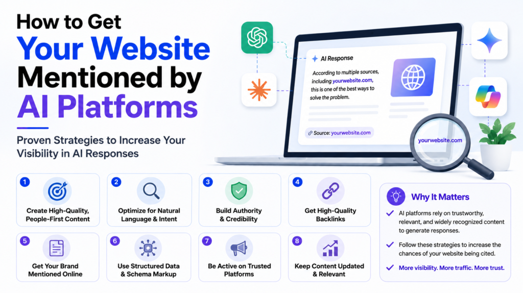 How to Get Your Website Mentioned by AI Platforms