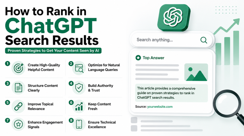 How to Rank in ChatGPT Search Results
